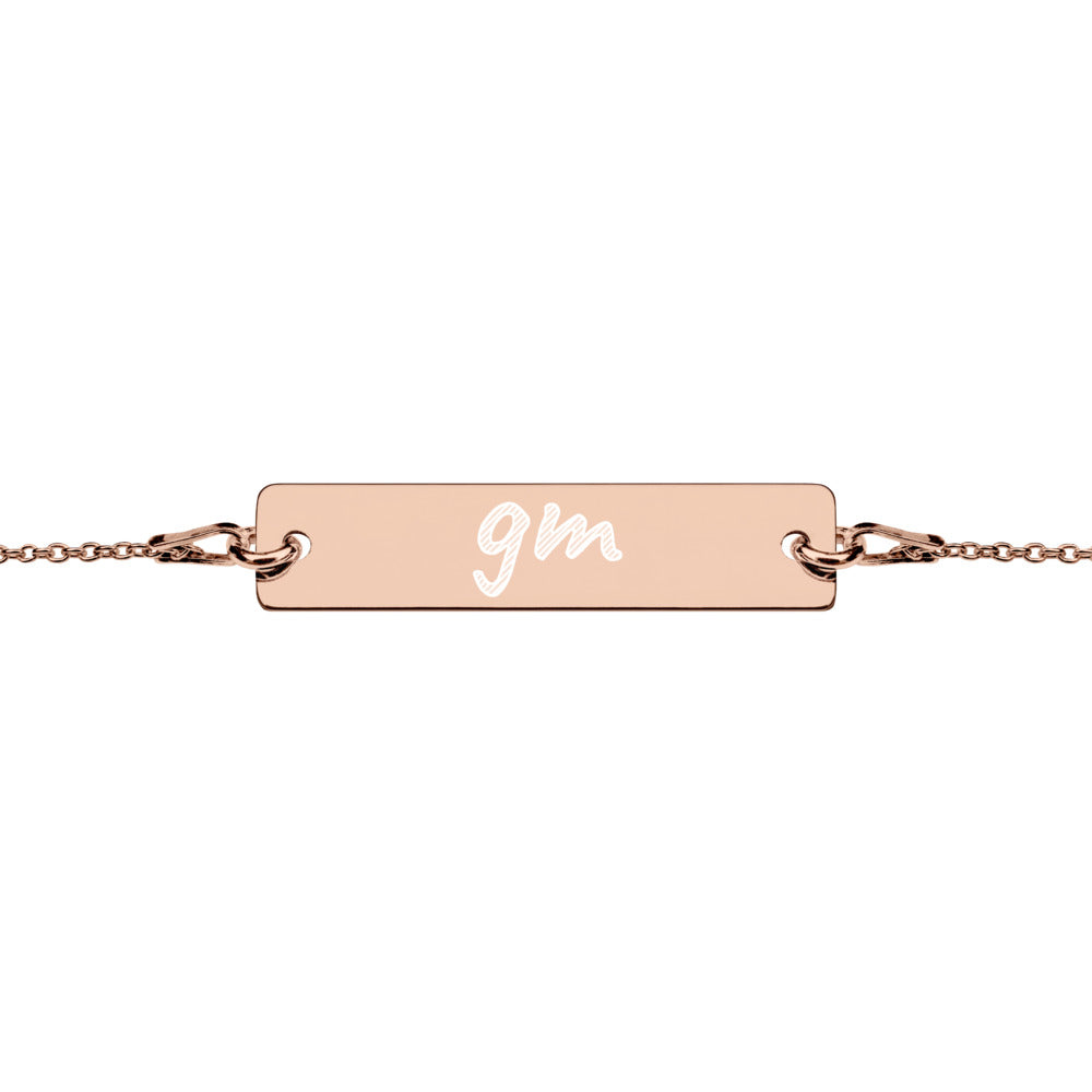 gm - Engraved Bracelet